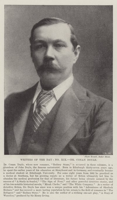 Schriftsteller des Tages, Dr. Conan Doyle von English Photographer