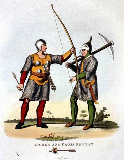 Bogenschütze und Armbrustschütze von English School