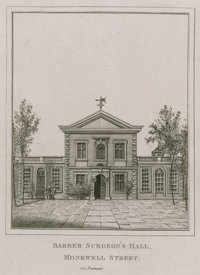 Barber Surgeons Hall, Monkwell Street, London von English School