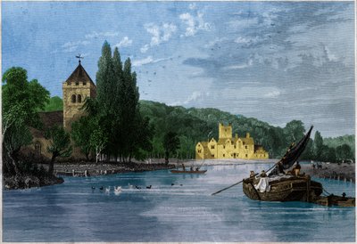 Bisham Abbey (Stich, ca. 1850) von English School