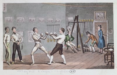 Boxen in England, 1823 von English School