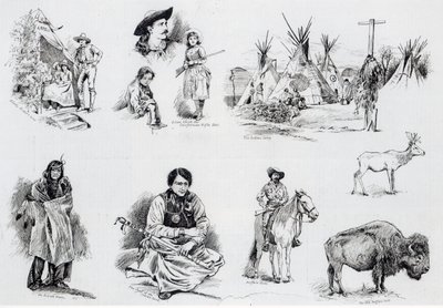 Buffalo Bills Wild West Show, 1887 von English School