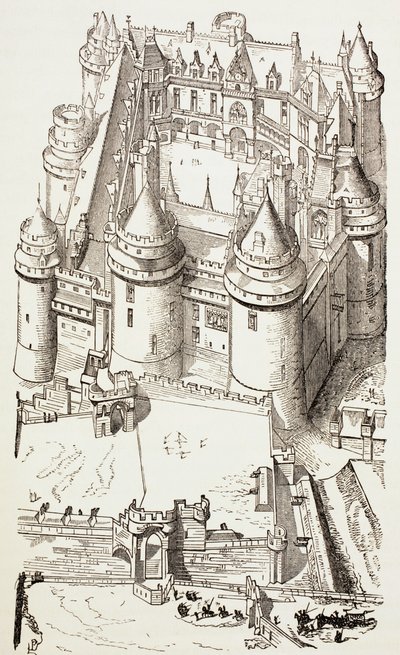 Schloss Pierrefonds, Frankreich, ca. 1880 von English School