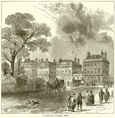 Cavendish Square, 1820 von English School