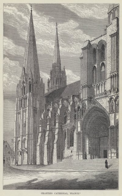 Kathedrale von Chartres, Frankreich von English School