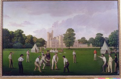 Cricket in Canford Manor, 1855 von English School