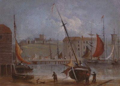 Dover Castle und Hafen, ca. 1830 von English School