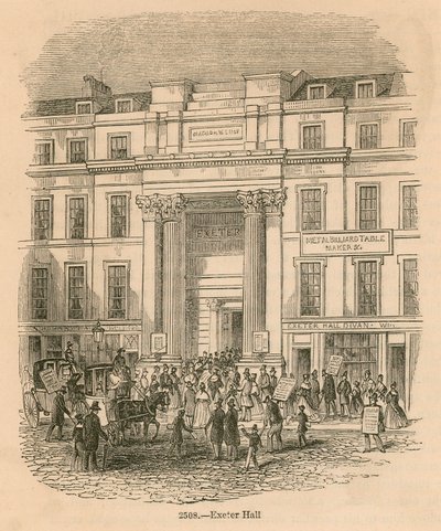 Exeter Hall, Strand, London von English School