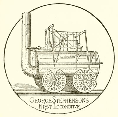 George Stephensons erste Lokomotive von English School