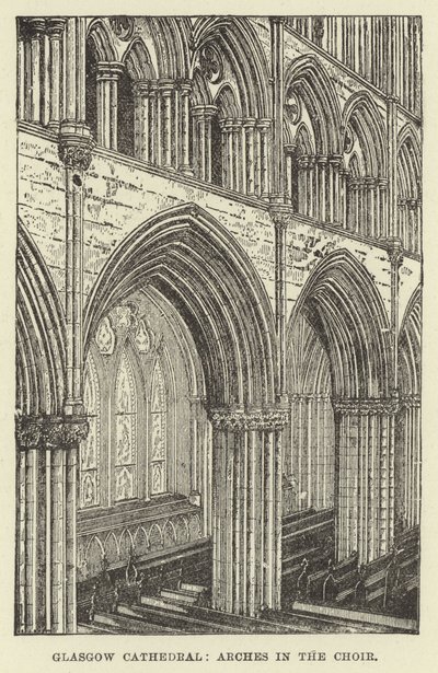 Kathedrale von Glasgow, Bögen im Chor von English School