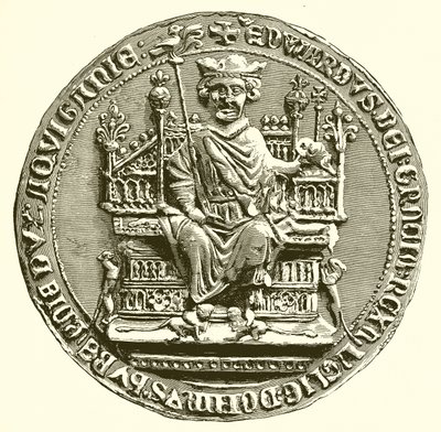 Großes Siegel von Edward I. von English School