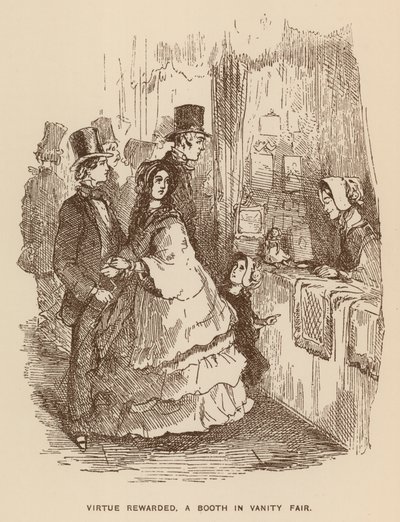 Illustration für Jahrmarkt der Eitelkeit von Thackeray von English School