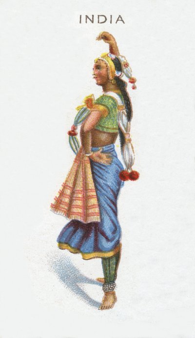 Indien, Zigarettenkarte, 1915 von English School