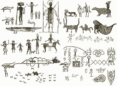 Indische Hieroglyphen von English School