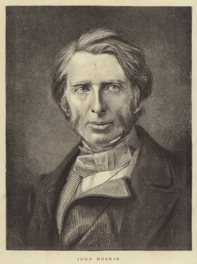 John Ruskin (Stich) von English School