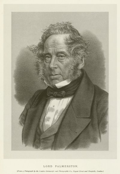 Lord Palmerston (Lithografie) von English School