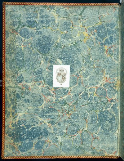 Marmoriertes Vorsatzpapier, 1950er von English School