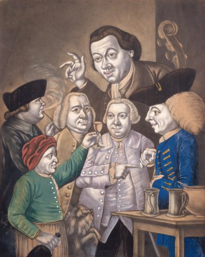 Fröhlichkeit und Freundschaft, ca. 1770 von English School
