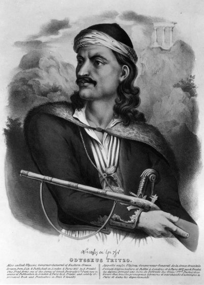 Odysseus Tritzo, 1827 von English School