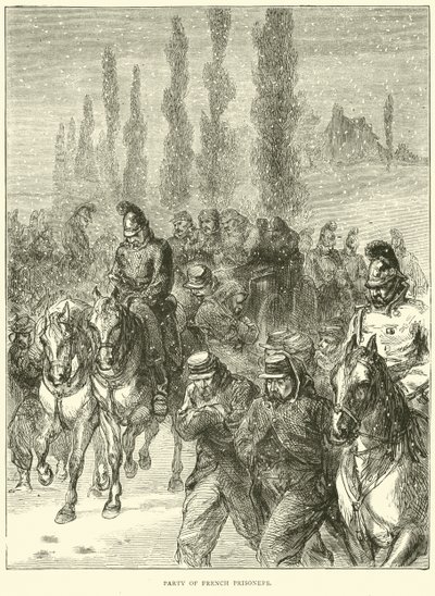 Gruppe französischer Gefangener, Januar 1871 von English School