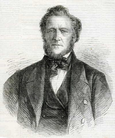 Porträt von Brigham Young, 1861 von English School