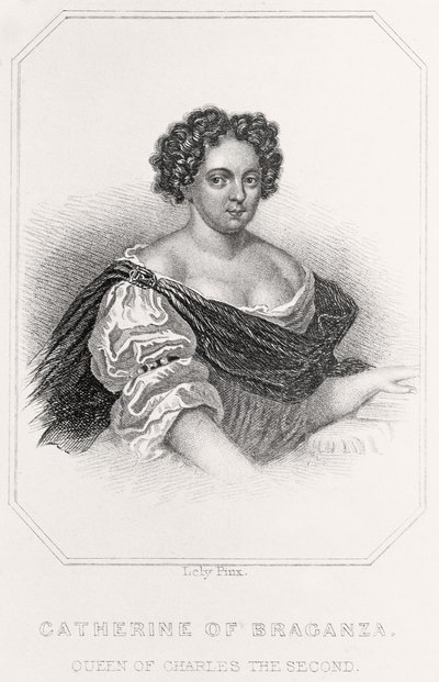 Porträt von Catherine von Braganza von English School