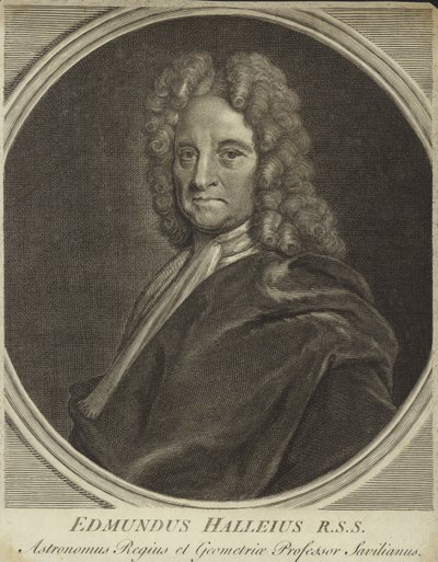 Porträt von Edmond Halley von English School