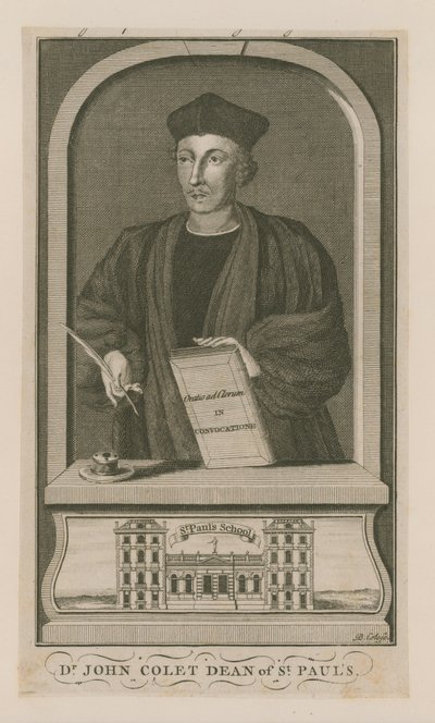 Porträt von John Colet von English School