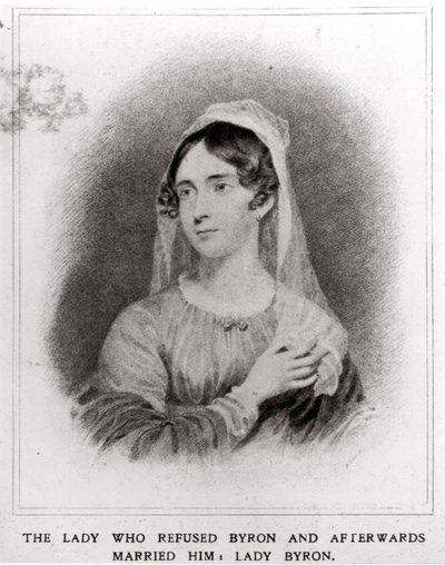 Porträt von Lady Byron von English School