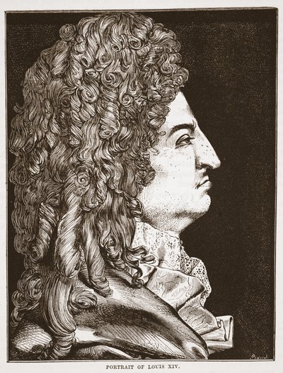 Porträt von Ludwig XIV. von English School