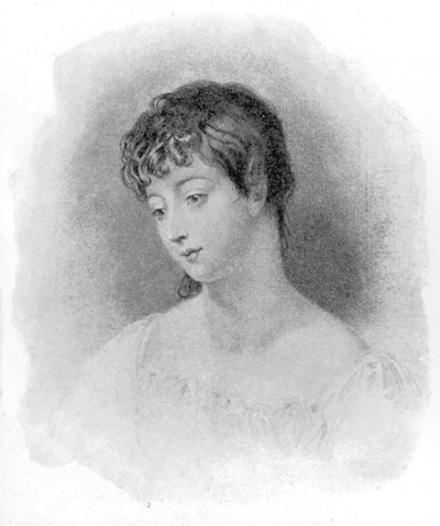 Porträt von Mary Chaworth von English School