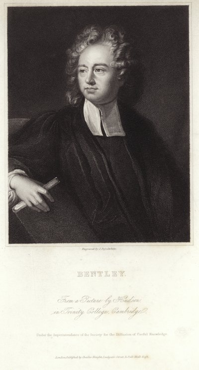 Porträt von Richard Bentley von English School