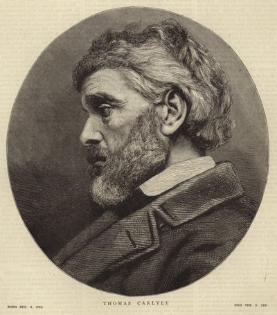 Porträt von Thomas Carlyle von English School