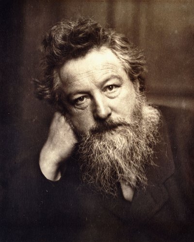 Porträt von William Morris, 1886 von English School