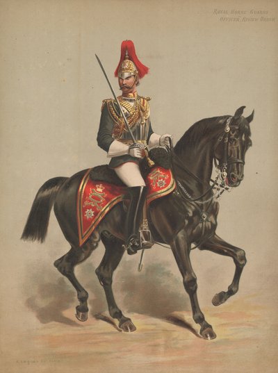 Royal Horse Guards, Offizier, Paradeuniform von English School