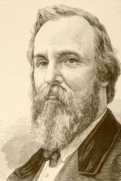 Rutherford Birchard Hayes (Lithografie) von English School
