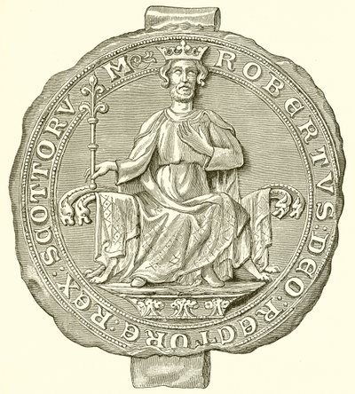 Siegel von Robert Bruce, König der Schotten von English School