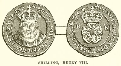 Shilling, Heinrich VIII. von English School