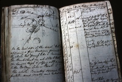 Schiffstagebuch von Leutnant William Bligh von English School