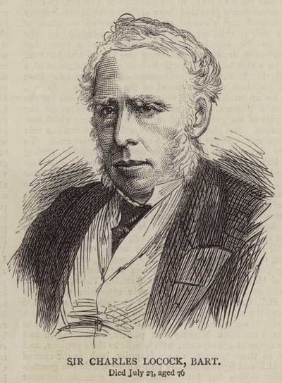 Sir Charles Locock, Baronet (Gravur) von English School