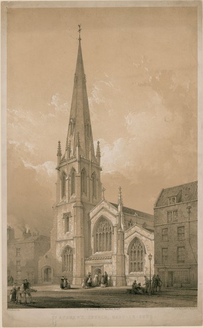 St Andrews Kirche, Marylebone, London von English School