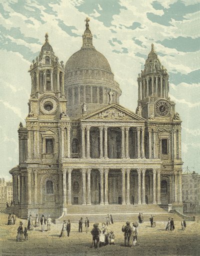 St. Pauls Kathedrale, die Westfront von English School