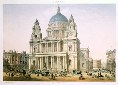 St. Paul"s Cathedral von C. Riviere, 1855 von English School