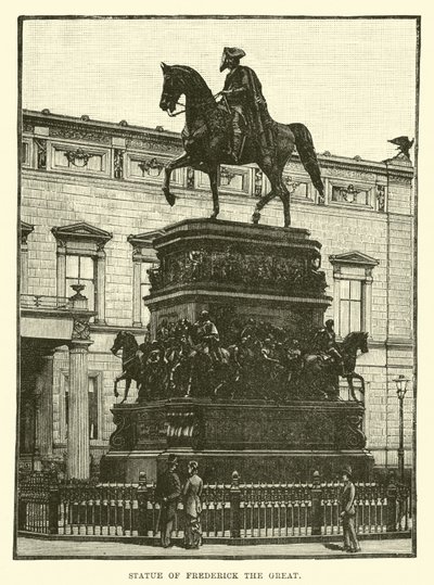 Statue von Friedrich dem Großen von English School