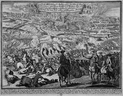 Die Schlacht von Blenheim, 13. August 1704 von English School