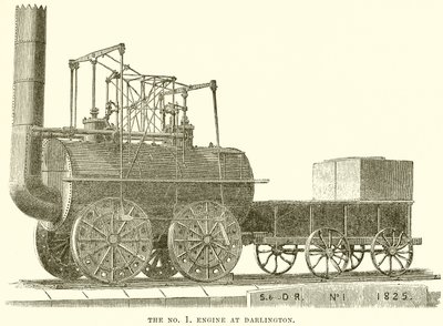 Die Nr. 1 Lokomotive in Darlington von English School