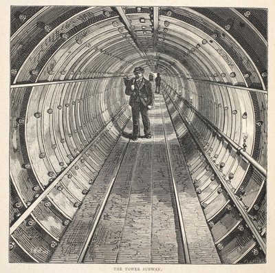 Der Tower Subway, 1870 von English School