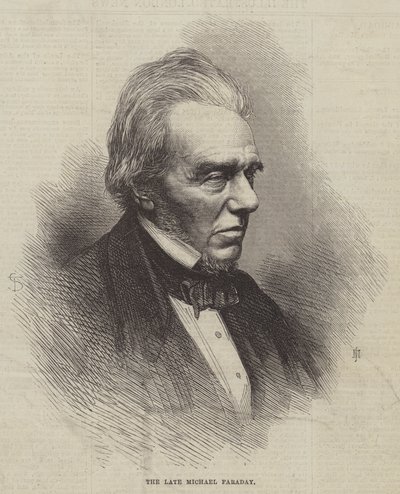 Der verstorbene Michael Faraday (Gravur) von English School