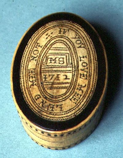 Tabakdose, 1712 von English School