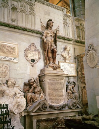 Grab von Georgio Holles, Westminster Abbey von English School